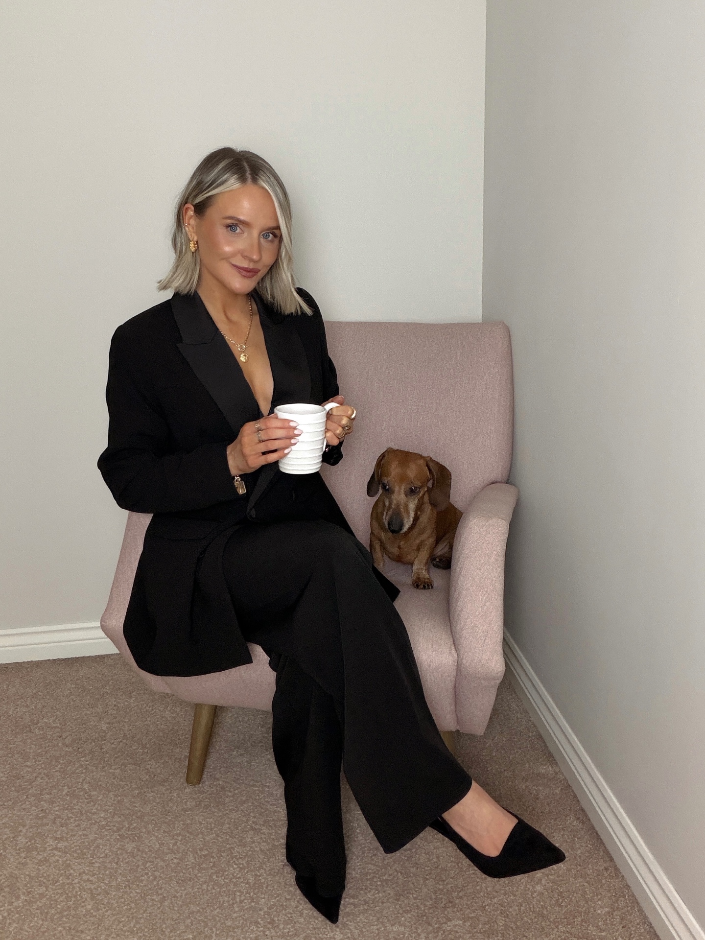 Jo from Frank Marketing with Frank the dog